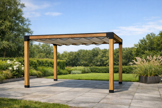 Douglas pergola, 404 x 404 cm Verando, Living